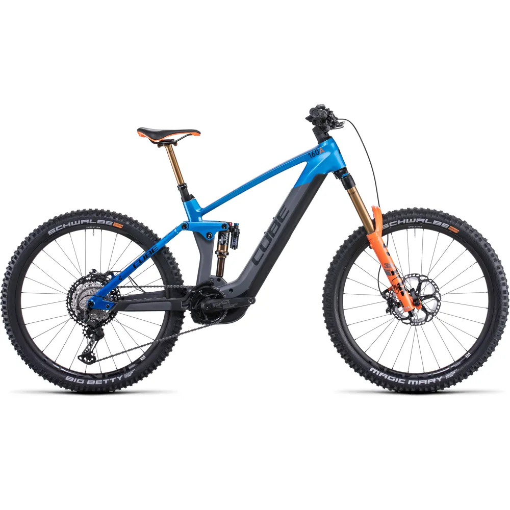 Image of Cube Stereo Hybrid 160 HPC 750 Electric Mountain Bike 2022 Action Team